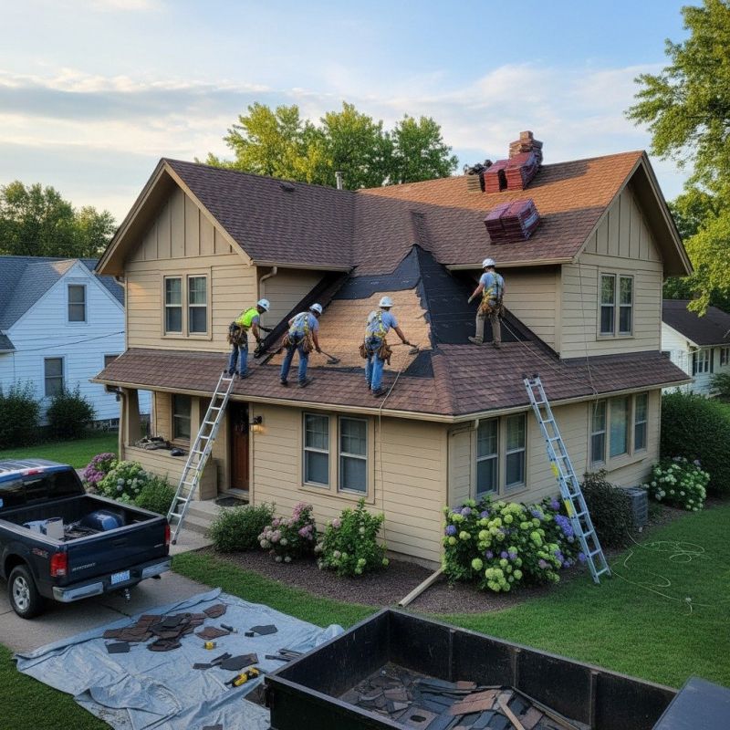 Damaged Roof Replacement in Worcester, MA