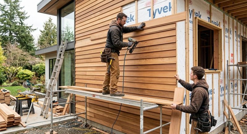 Cedar Cladding Installation in Boston, MA