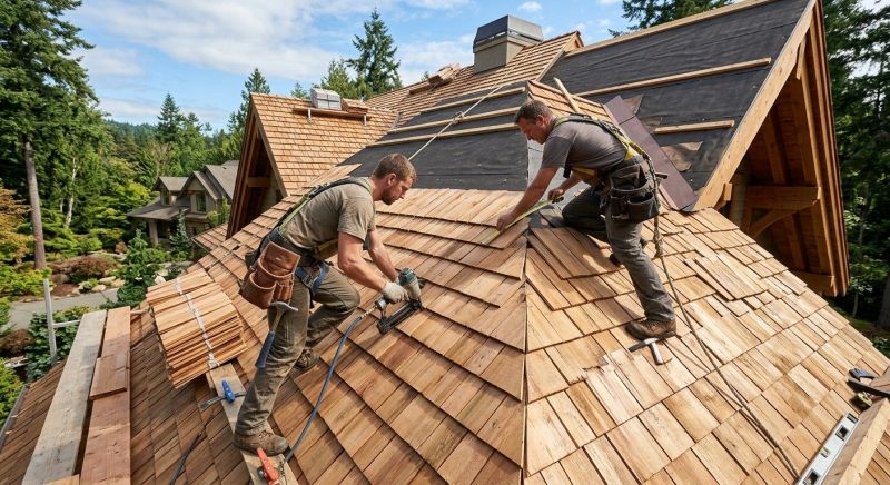 Cedar Shake Roof Construction in Fredericksburg, VA