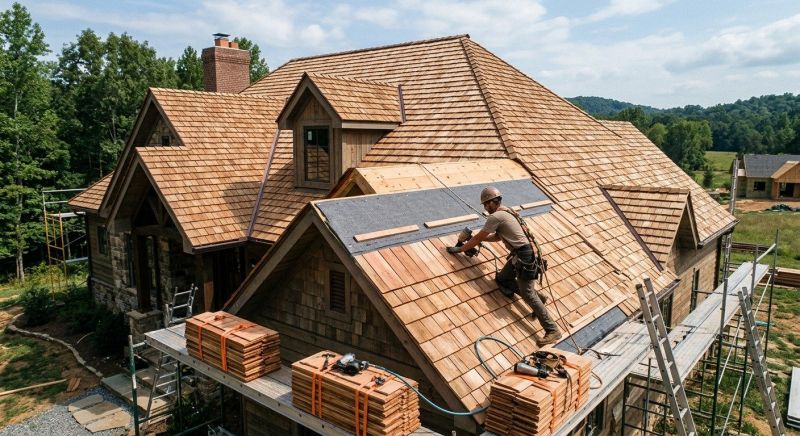 Cedar Shake Roof Construction in Alexandria, VA