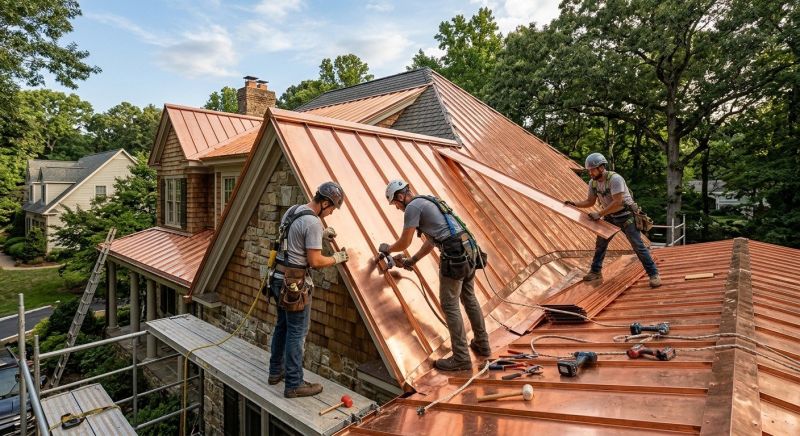 Copper Roof Installation in Alexandria, VA