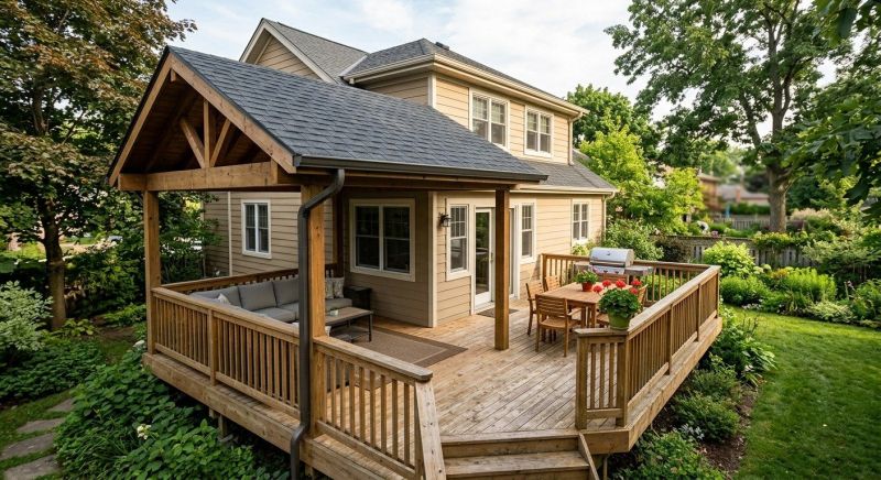 Deck Roof Construction in Framingham, MA