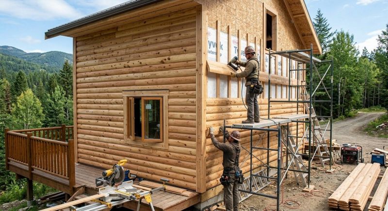 Log Siding Replacement in Boston, MA