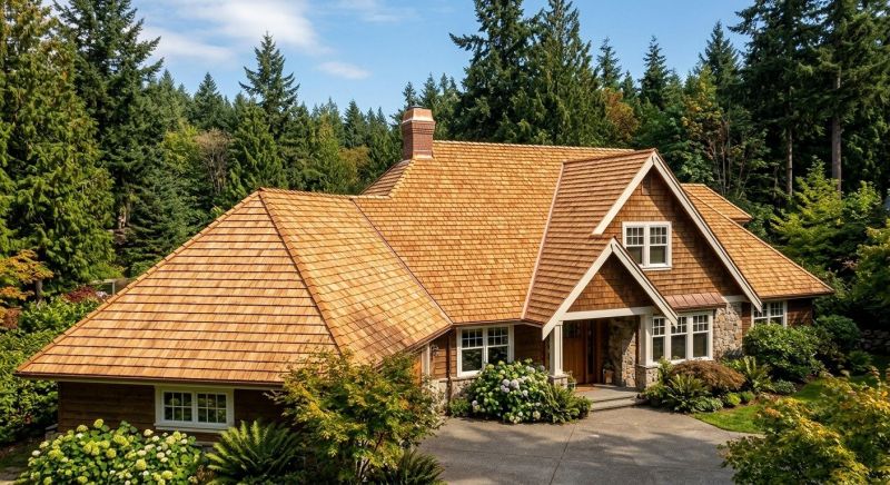 Natural Wood Roof Installation in Alexandria, VA