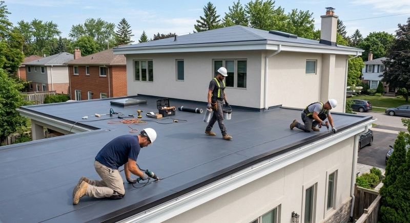 Rubber Roof Installation in Naperville, IL