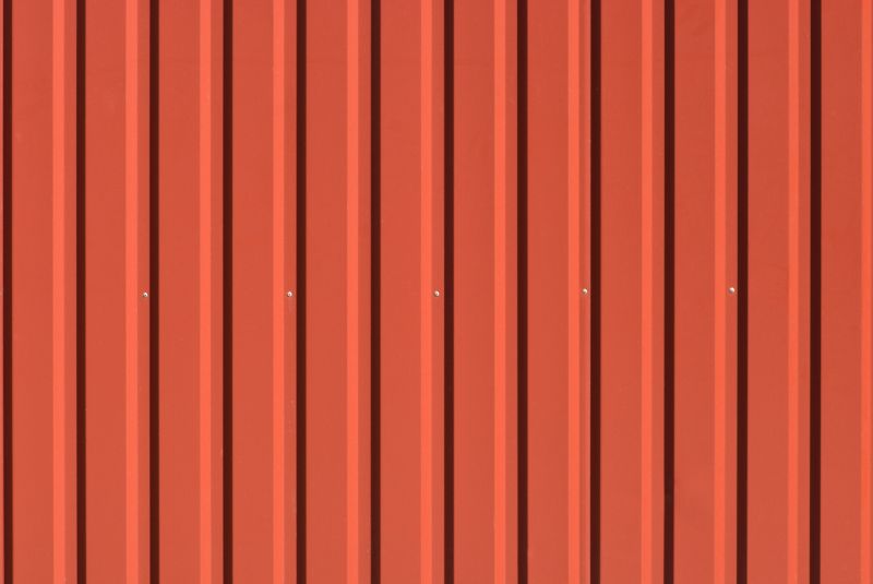 Sheet Metal Siding Close-up