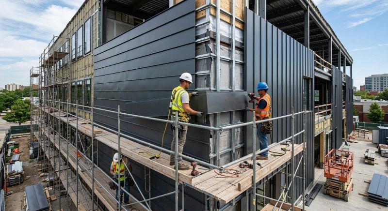 Steel Cladding Installation in Stamford, CT