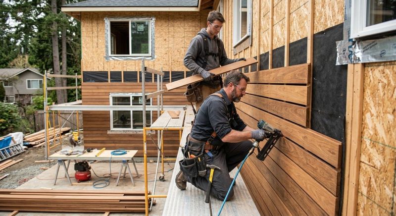 Wood Plank Siding Installation in Fairfield County, CT