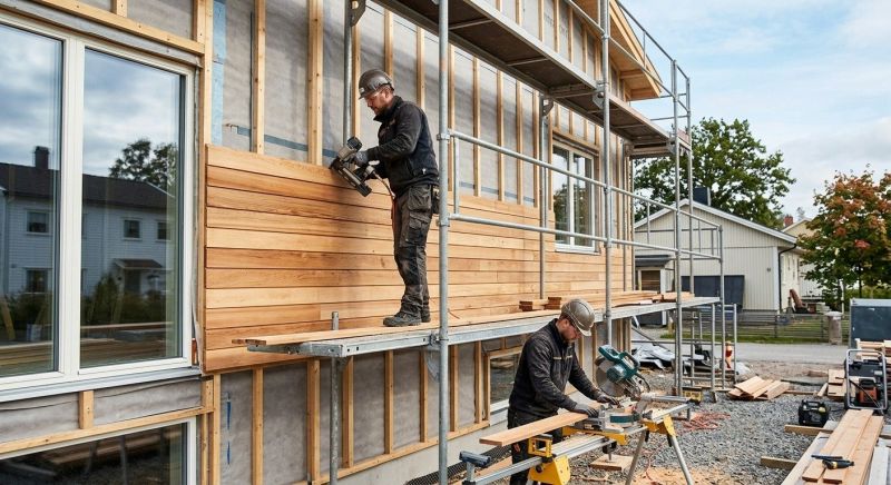 Wood Plank Siding Installation in Boston, MA