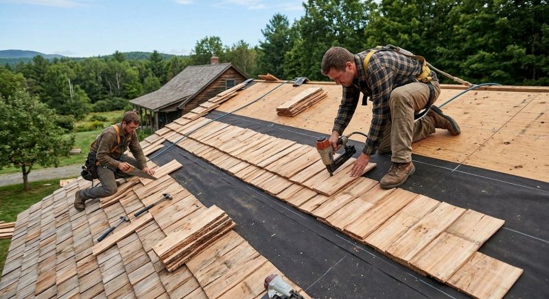 Wooden Roof Installation in Alexandria, VA